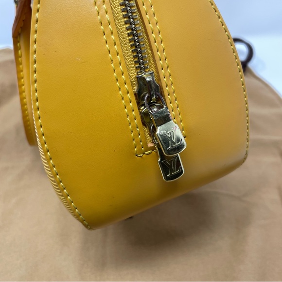 LOUIS Vuitton LV Hand Bag Jasmin Yellow Purse with Wallet - Picture 11 of 16